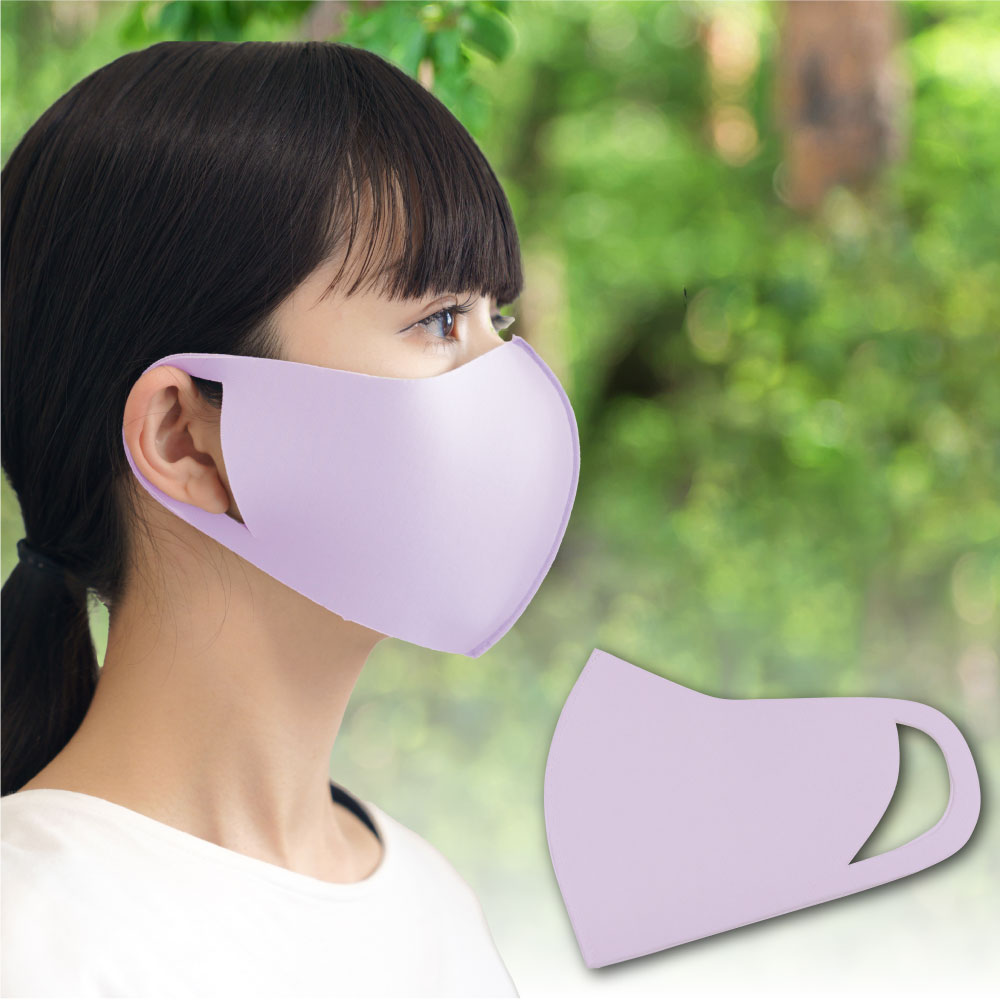アイケープラス IKplus 【日本製】 日焼け防止マスク フェイスカバー UPF50+ SPF100 肌荒れ 繰り返し 洗える 紫外線 冷感 UVカット 日焼け対策 ウォーキング  UV対策 【返品不可商品】 （ラベンダー） ラベンダー