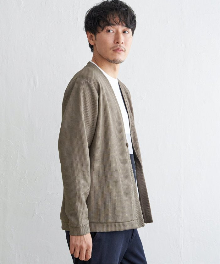 イッカ ikka パイナップルワンボタンカーディガン （ネイビーブルー） ネイビーブルー