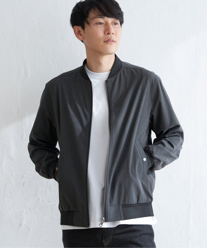 イッカ ikka 【撥水】Teflonストレッチブルゾン （ネイビー） ネイビー