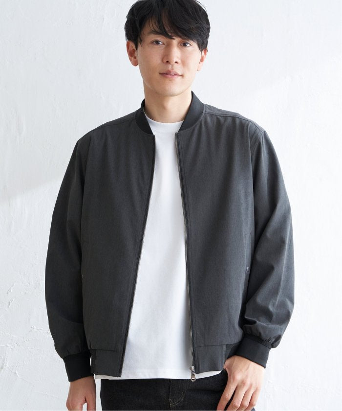 イッカ ikka 【撥水】Teflonストレッチブルゾン （ネイビー） ネイビー