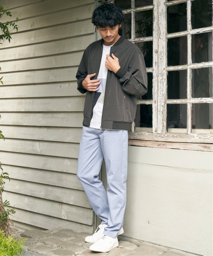 イッカ ikka 【撥水】Teflonストレッチブルゾン （ネイビー） ネイビー