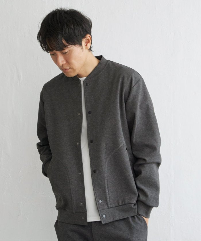 イッカ ikka テックストレッチボタンカーディガン （ミディグレイ） ミディグレイ