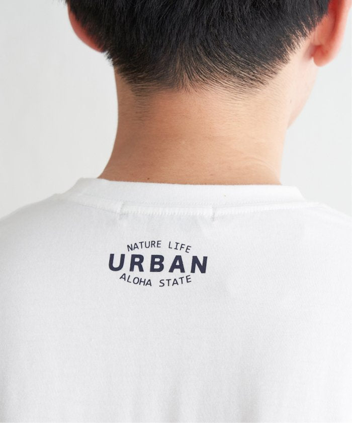 イッカ ikka URBANフロッキープリントT （ブラック） ブラック