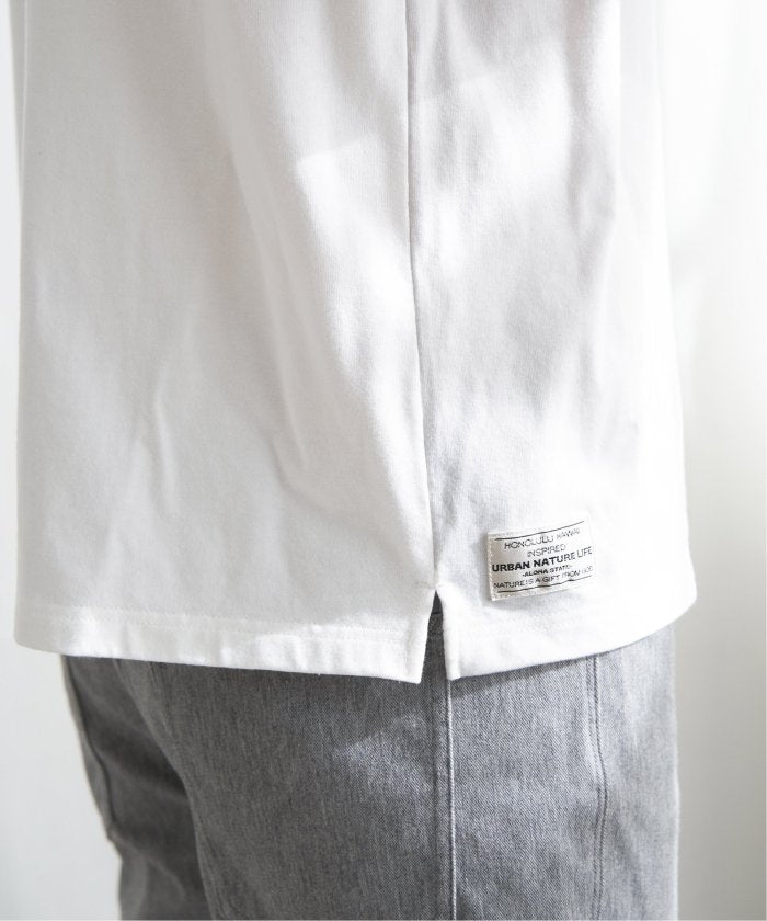 イッカ ikka URBANフロッキープリントT （ブラック） ブラック
