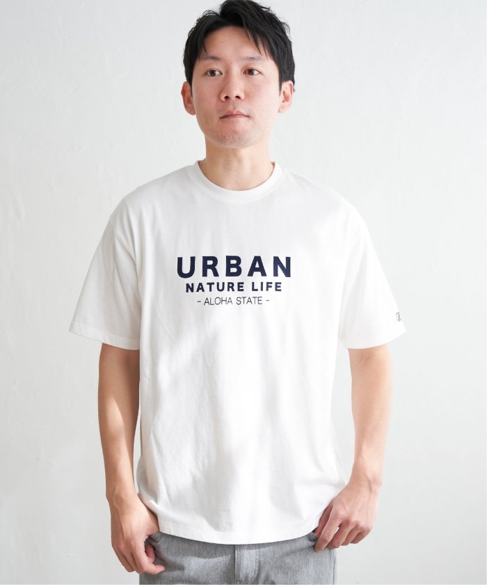 イッカ ikka URBANフロッキープリントT （ブラック） ブラック