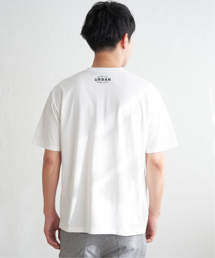 イッカ ikka URBANフロッキープリントT （ブラック） ブラック