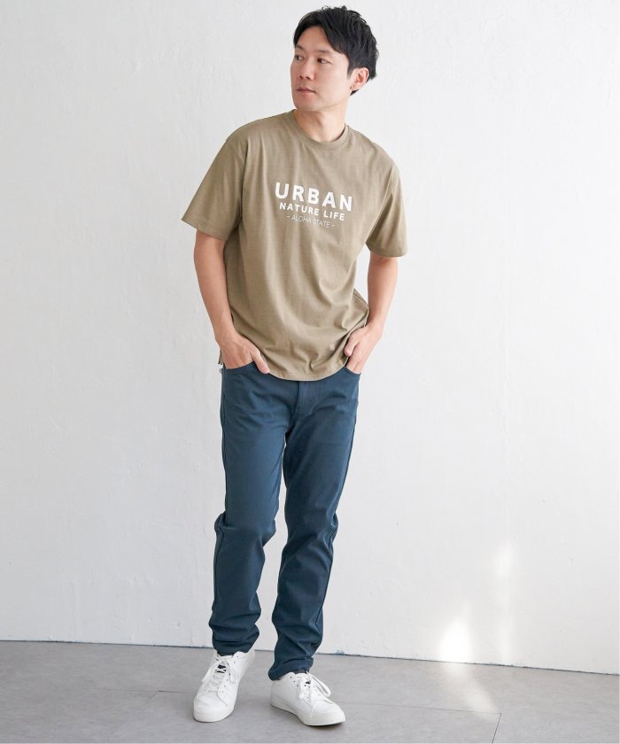 イッカ ikka URBANフロッキープリントT （ブラック） ブラック