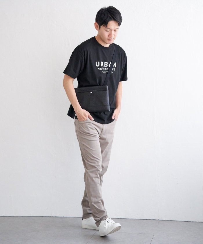 イッカ ikka URBANフロッキープリントT （ブラック） ブラック