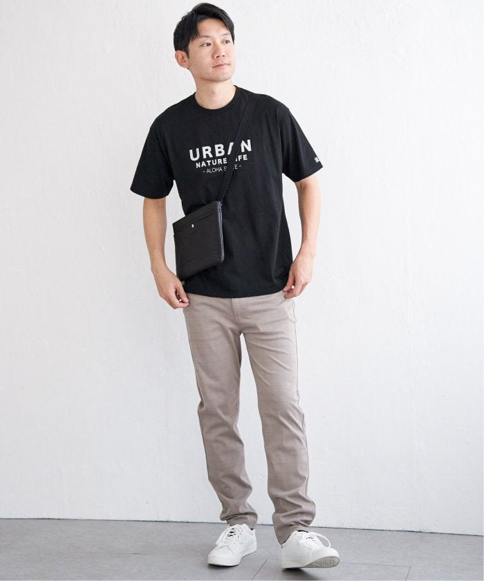 イッカ ikka URBANフロッキープリントT （ブラック） ブラック
