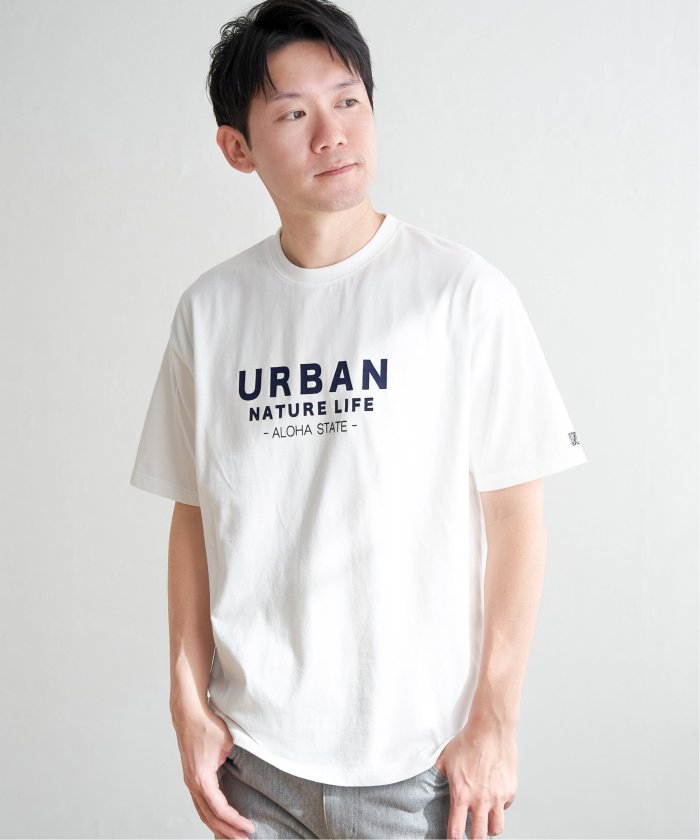 イッカ ikka URBANフロッキープリントT （ブラック） ブラック