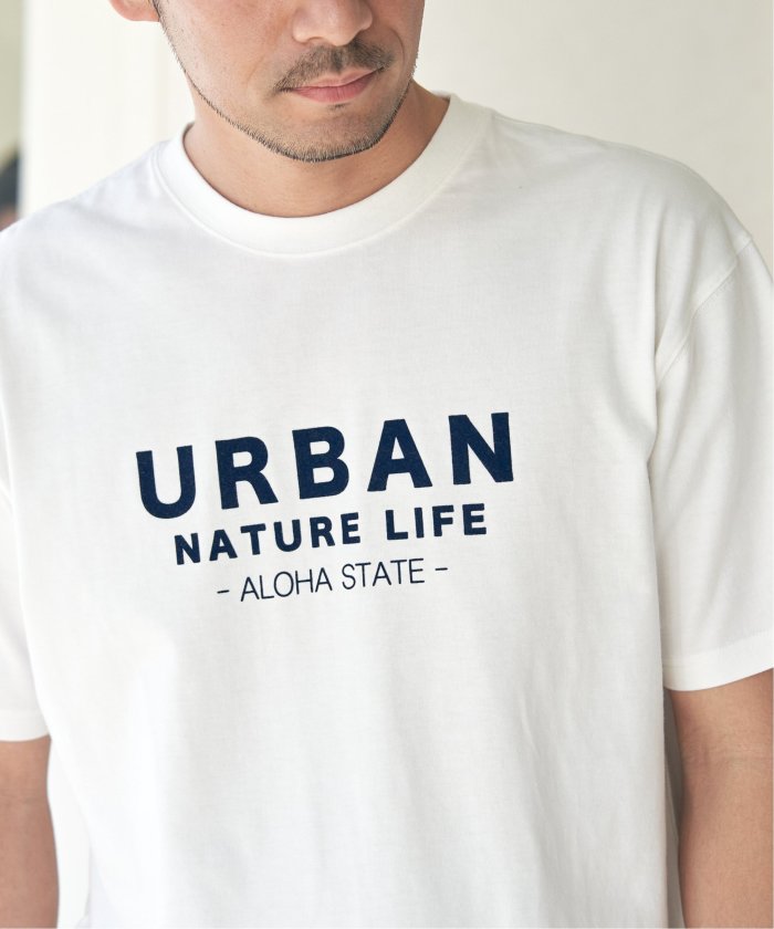 イッカ ikka URBANフロッキープリントT （ブラック） ブラック
