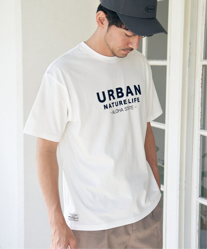 イッカ ikka URBANフロッキープリントT （ブラック） ブラック
