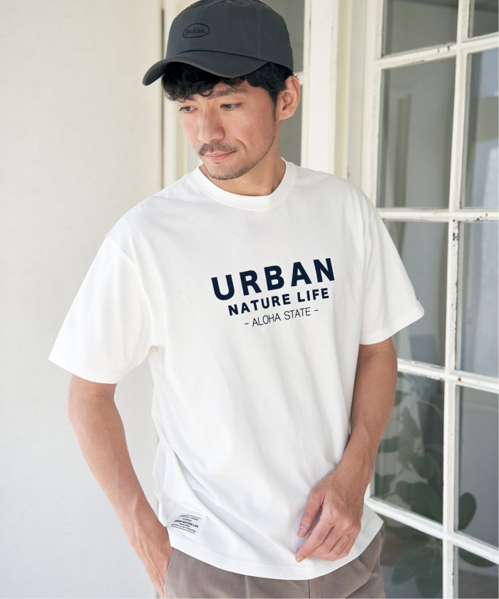 イッカ ikka URBANフロッキープリントT （ブラック） ブラック