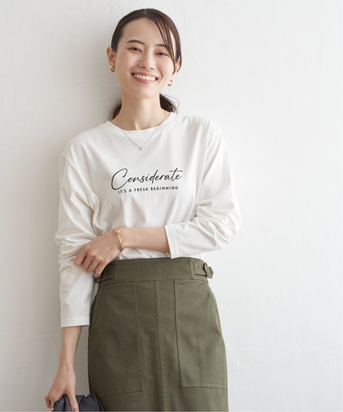 イッカ ikka ロゴフォトプリントロンT （ホワイト） ホワイト
