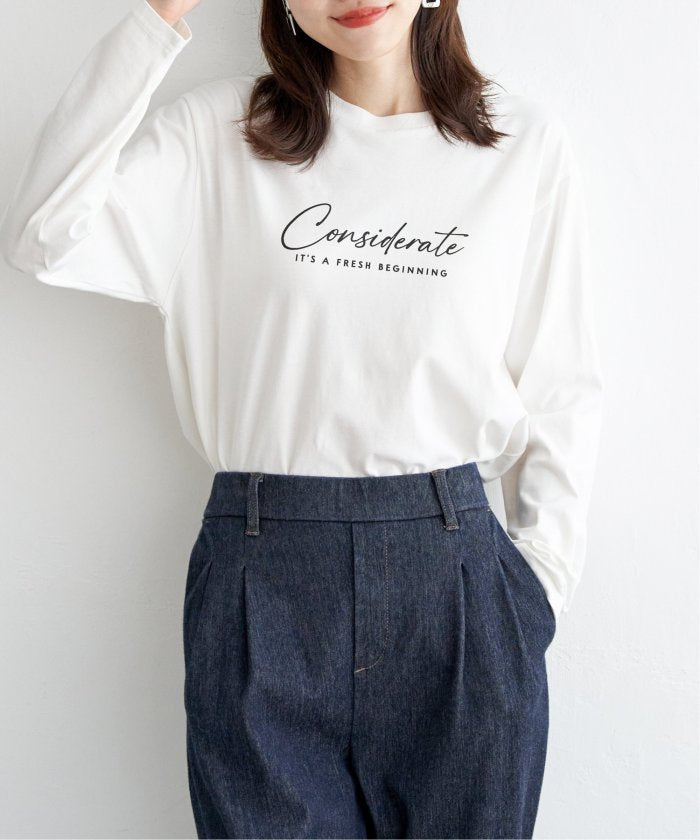 イッカ ikka ロゴフォトプリントロンT （ホワイト） ホワイト