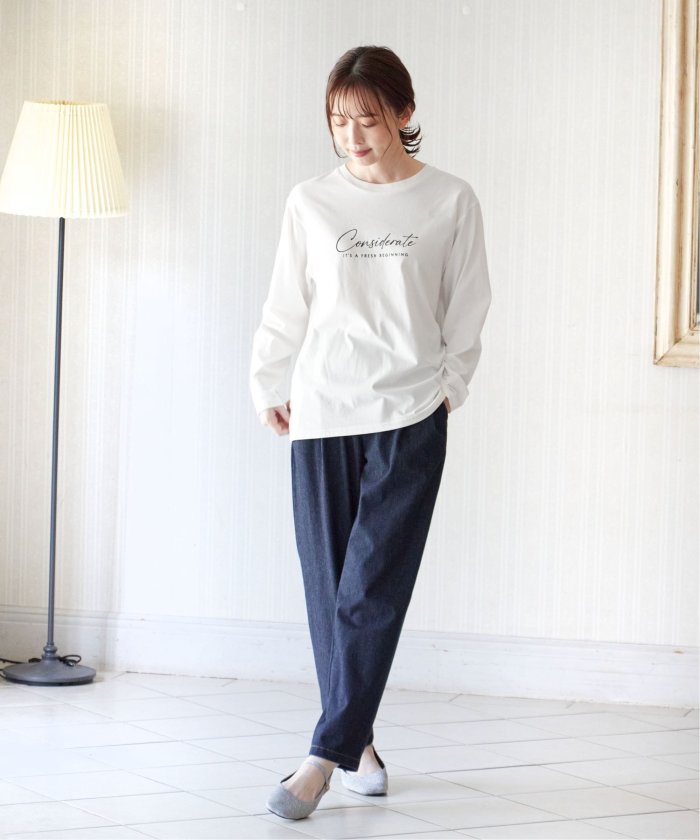 イッカ ikka ロゴフォトプリントロンT （ホワイト） ホワイト