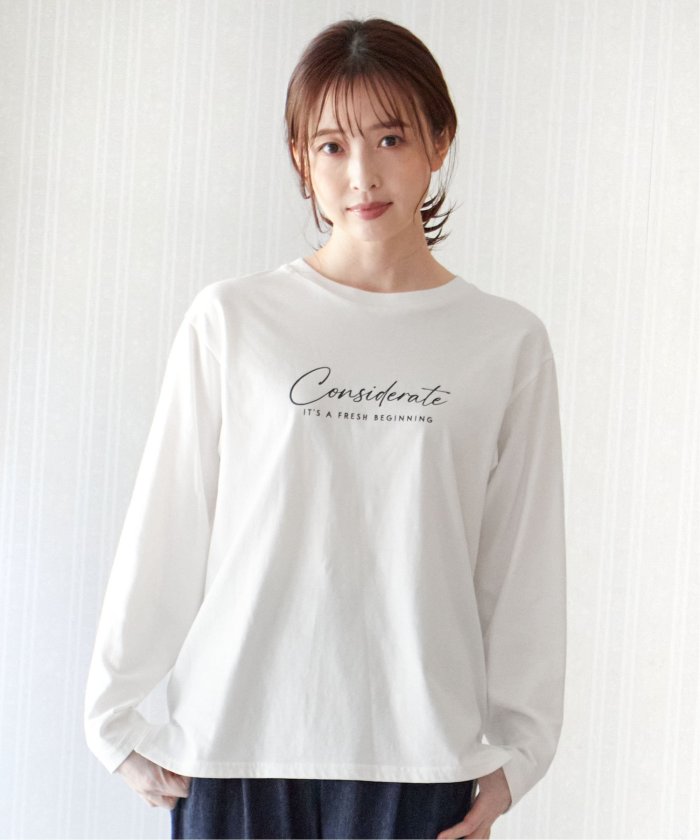 イッカ ikka ロゴフォトプリントロンT （ホワイト） ホワイト