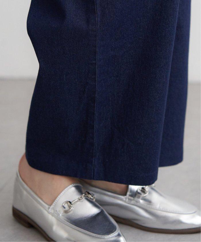 イッカ ikka フロントタックワイドパンツ （グレー） グレー