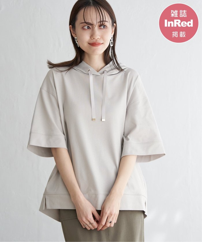 イッカ ikka 【雑誌InRed6月号掲載】コットンUSAミニワッフルポケツキPK （ライトグレー） ライトグレー
