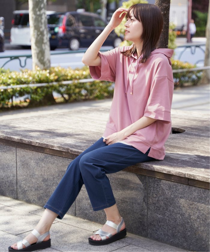 イッカ ikka 【雑誌InRed6月号掲載】コットンUSAミニワッフルポケツキPK （ライトグレー） ライトグレー