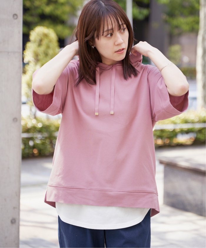 イッカ ikka 【雑誌InRed6月号掲載】コットンUSAミニワッフルポケツキPK （ライトグレー） ライトグレー