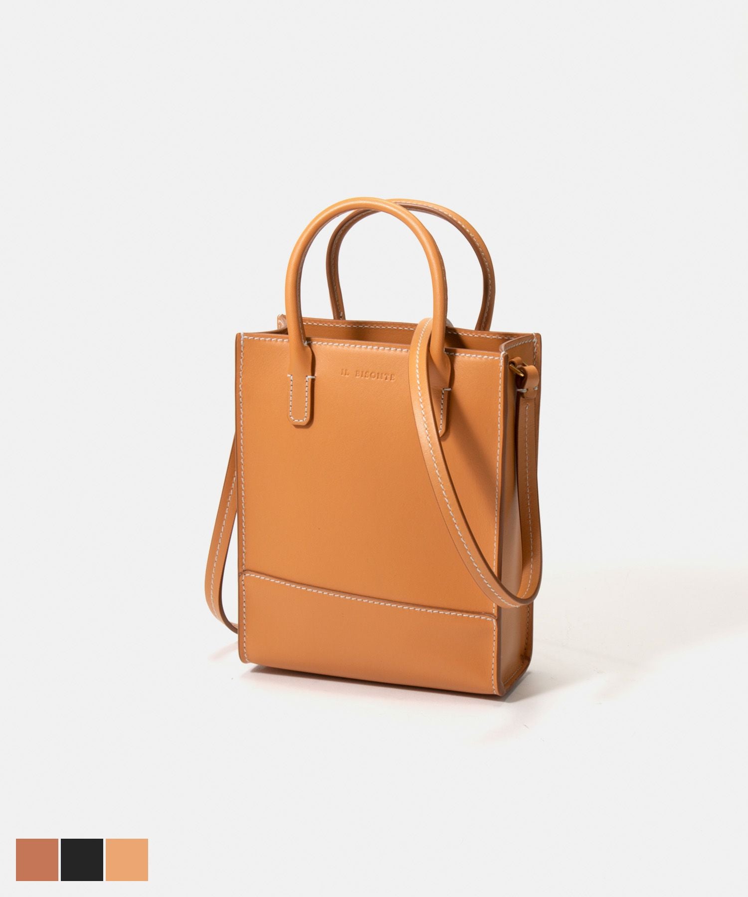 イル ビゾンテ IL BISONTE BHA014 PV0039 ショルダーバッグ レディース バッグ ミニトート 斜め掛け 本革 ポシェット レザー クロスボディバッグ カジュアル シンプル コンパクト