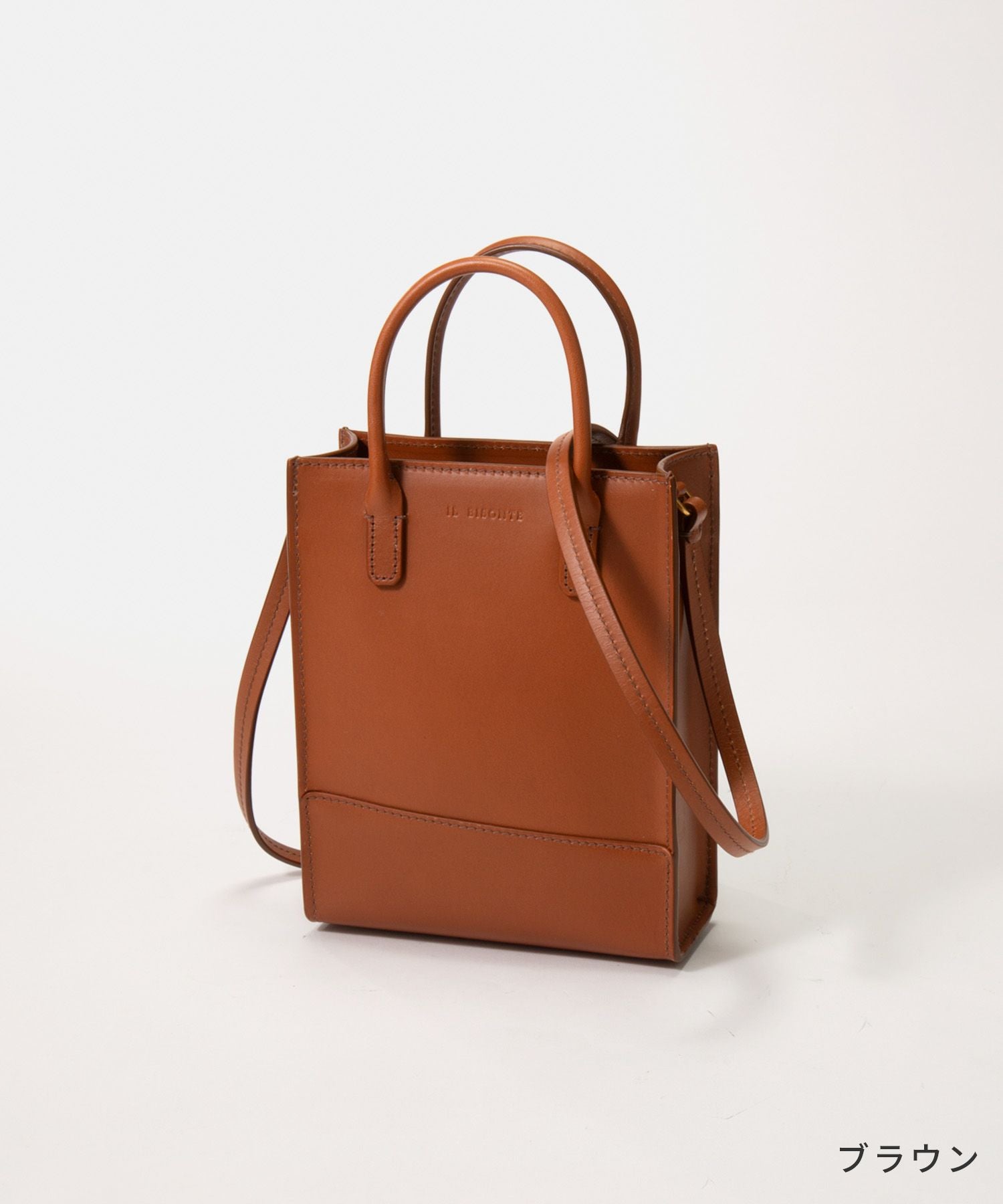 イル ビゾンテ IL BISONTE BHA014 PV0039 ショルダーバッグ レディース バッグ ミニトート 斜め掛け 本革 ポシェット レザー クロスボディバッグ カジュアル シンプル コンパクト