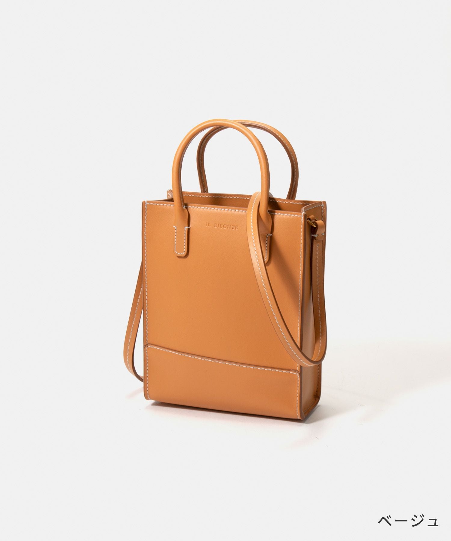 イル ビゾンテ IL BISONTE BHA014 PV0039 ショルダーバッグ レディース バッグ ミニトート 斜め掛け 本革 ポシェット レザー クロスボディバッグ カジュアル シンプル コンパクト