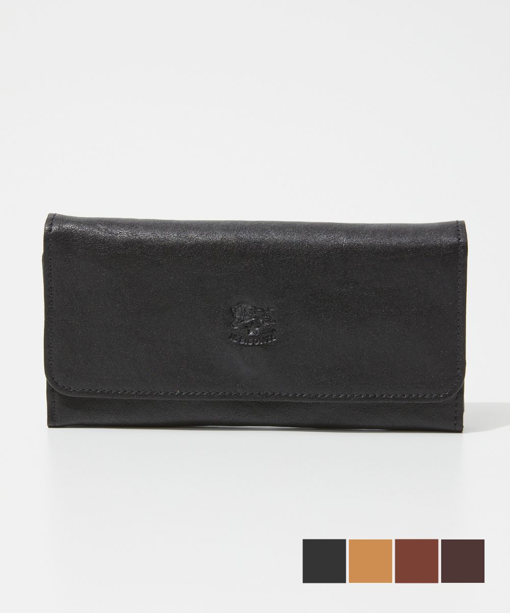 IL BISONTE SCW009 PO0001 Long Wallet Continental Wallet Classic Men's and Women's Wallet