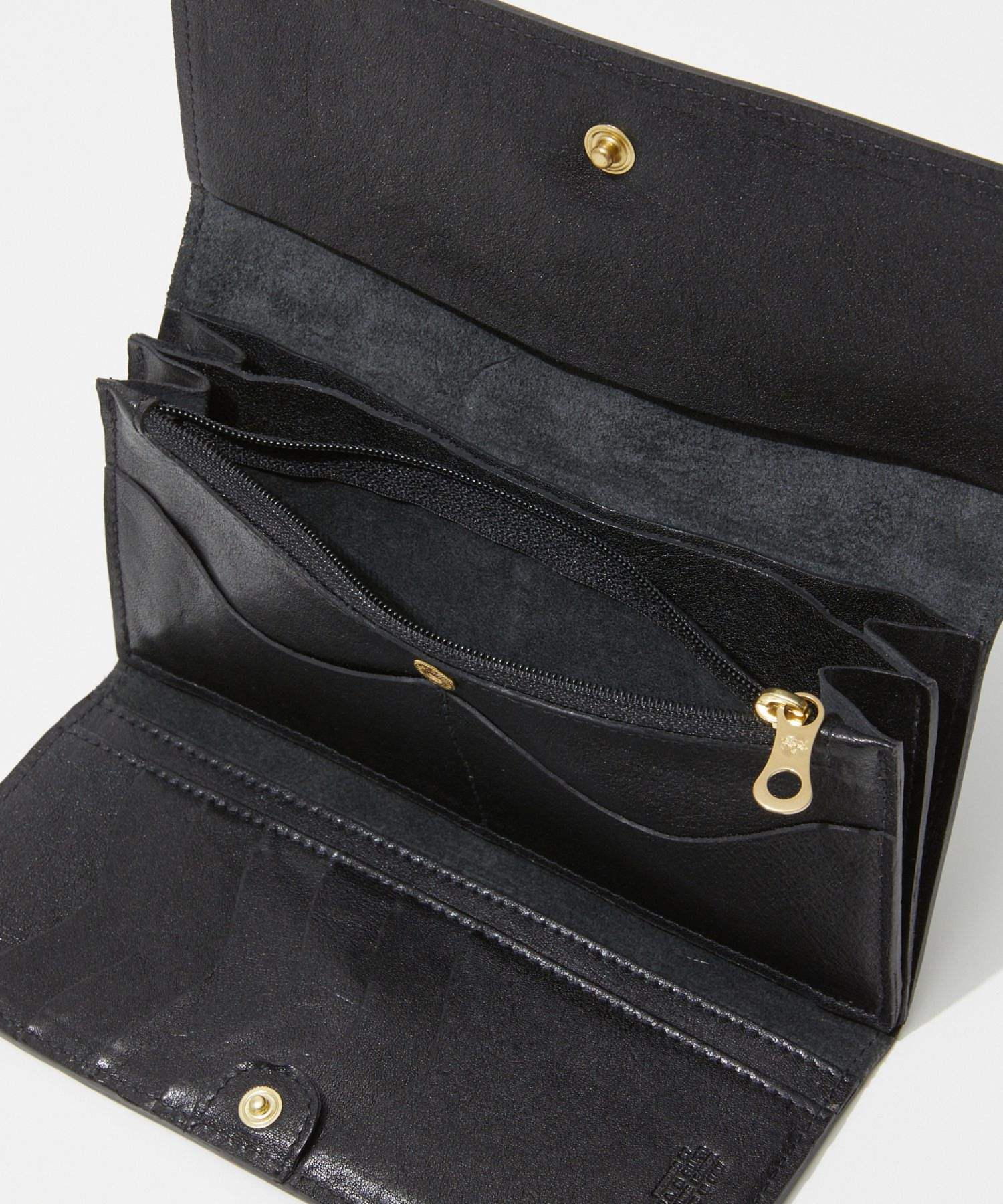 IL BISONTE SCW009 PO0001 Long Wallet Continental Wallet Classic Men's and Women's Wallet