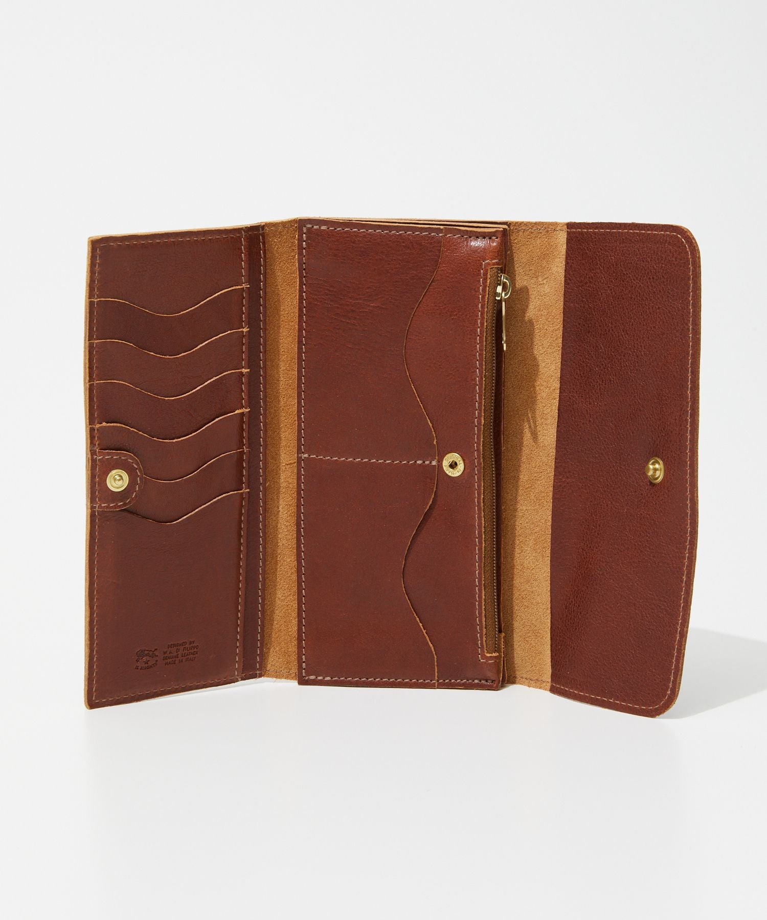 IL BISONTE SCW009 PO0001 Long Wallet Continental Wallet Classic Men's and Women's Wallet