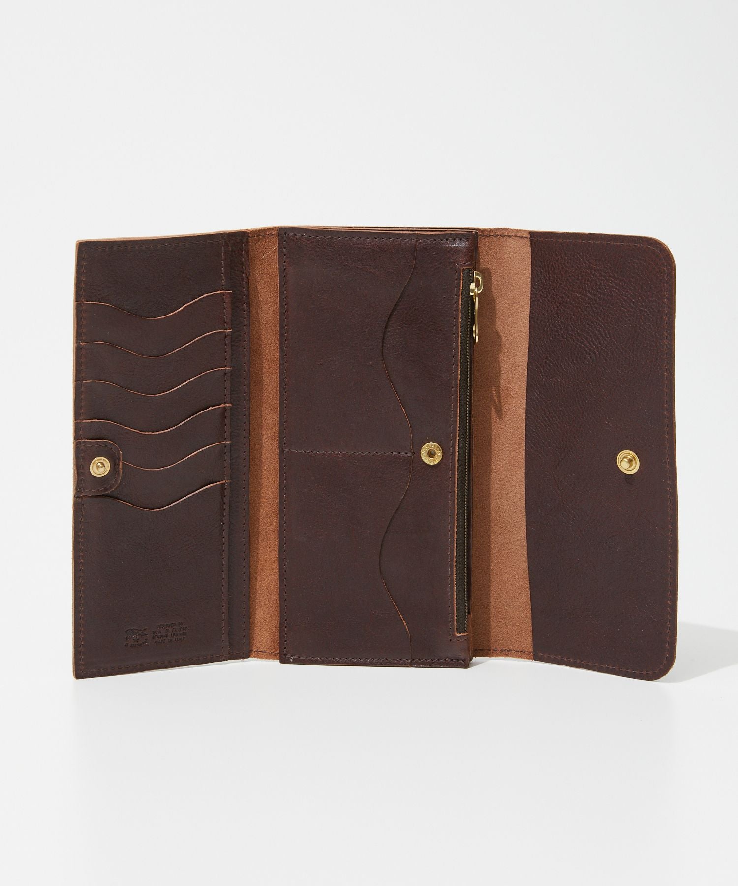IL BISONTE SCW009 PO0001 Long Wallet Continental Wallet Classic Men's and Women's Wallet