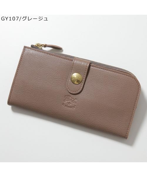 イルビゾンテ IL BISONTE IL BISONTE 二つ折り長財布 SCW011 レザー ロゴ （BK128/ブラック） BK128/ブラック