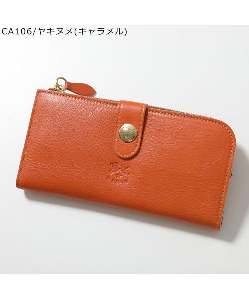 イルビゾンテ IL BISONTE IL BISONTE 二つ折り長財布 SCW011 レザー ロゴ （BK128/ブラック） BK128/ブラック