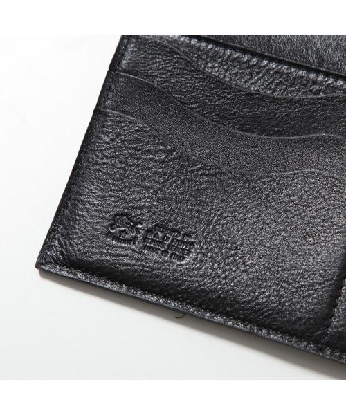 イルビゾンテ IL BISONTE IL BISONTE 二つ折り長財布 SCW011 レザー ロゴ （BK128/ブラック） BK128/ブラック