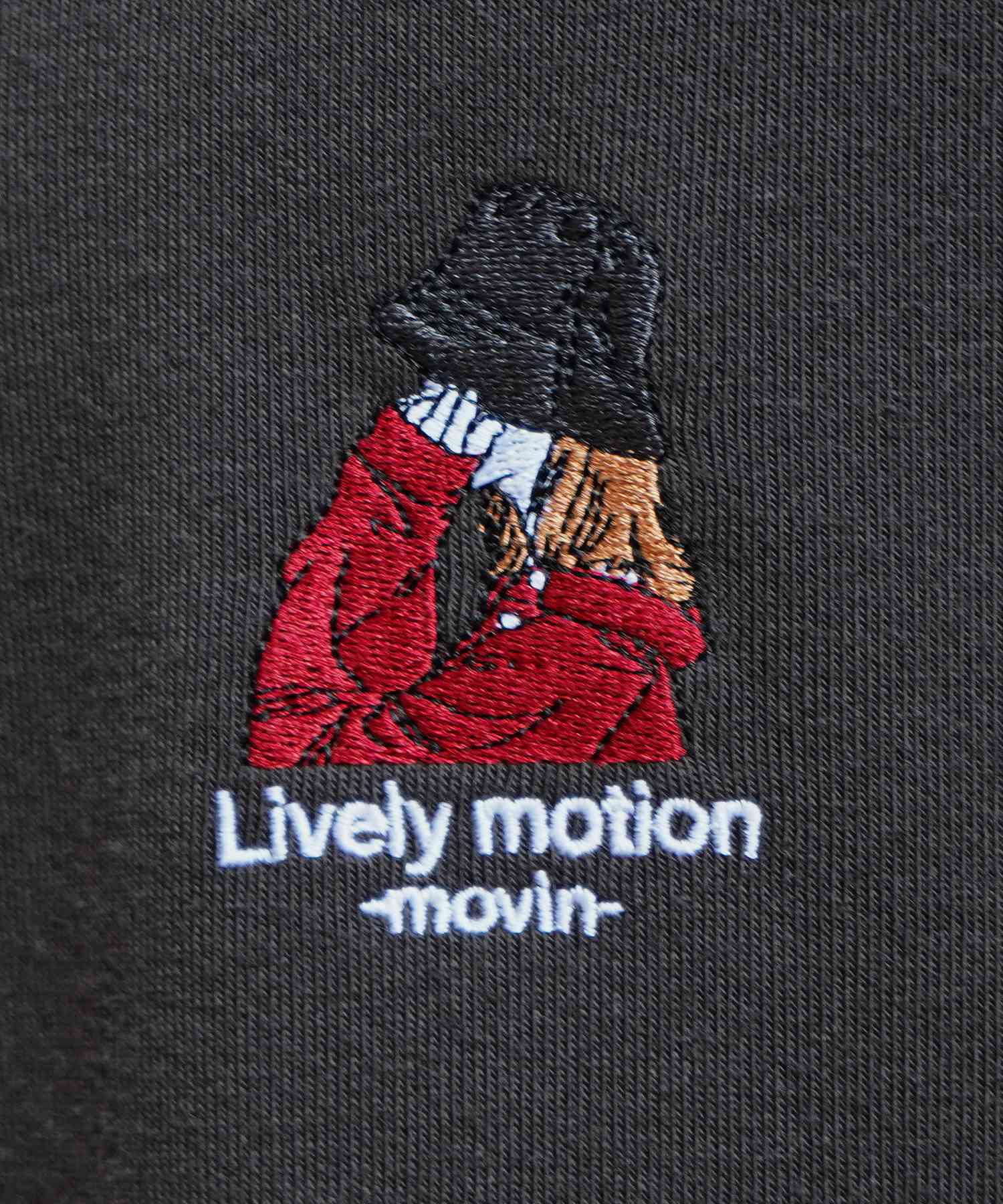 イルズ ILL'S ガールイラストワンポイント刺繍 ビッグシルエット 裏起毛プルオーバーパーカー フーディー カットソー ユニセックス （チャコール） チャコール