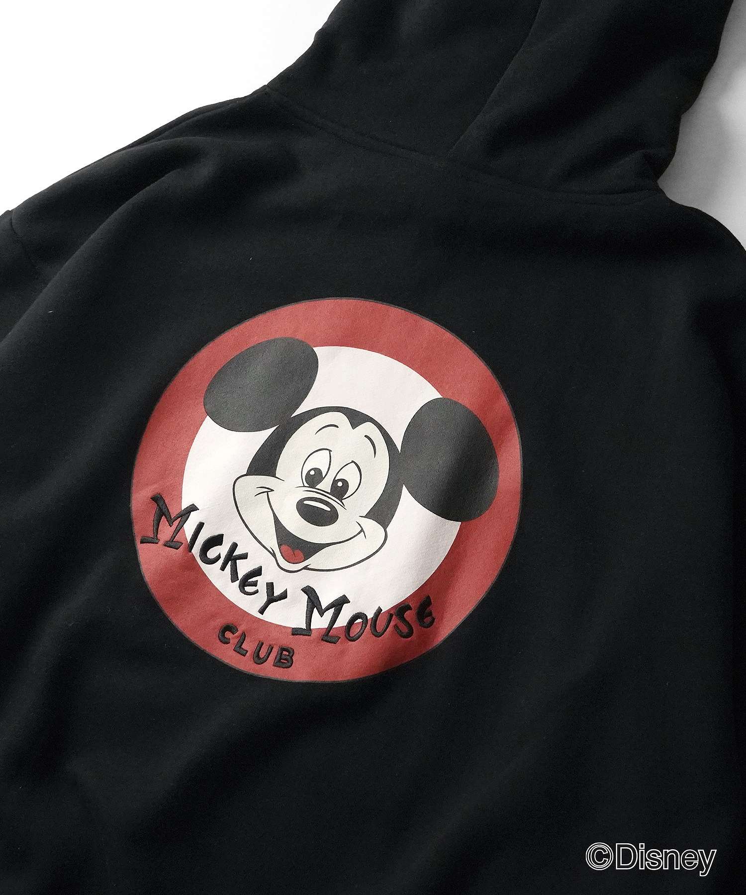 イルズ ILL'S Disney ディズニー ワンポイント刺繍 バックプリント ビッグシルエットプルオーバーフーディー パーカー ユニセックス （ブラック） ブラック