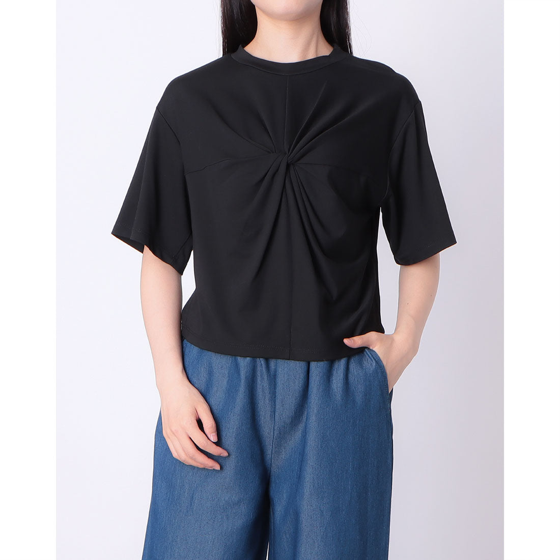 インペリアル IMPERIAL 絞りデザインTシャツ （BLACK） BLACK