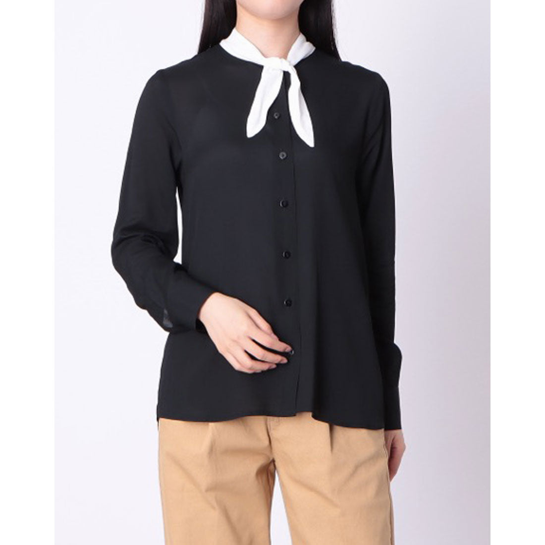 インペリアル IMPERIAL ボウタイ付バイカラーBL （BLACK） BLACK