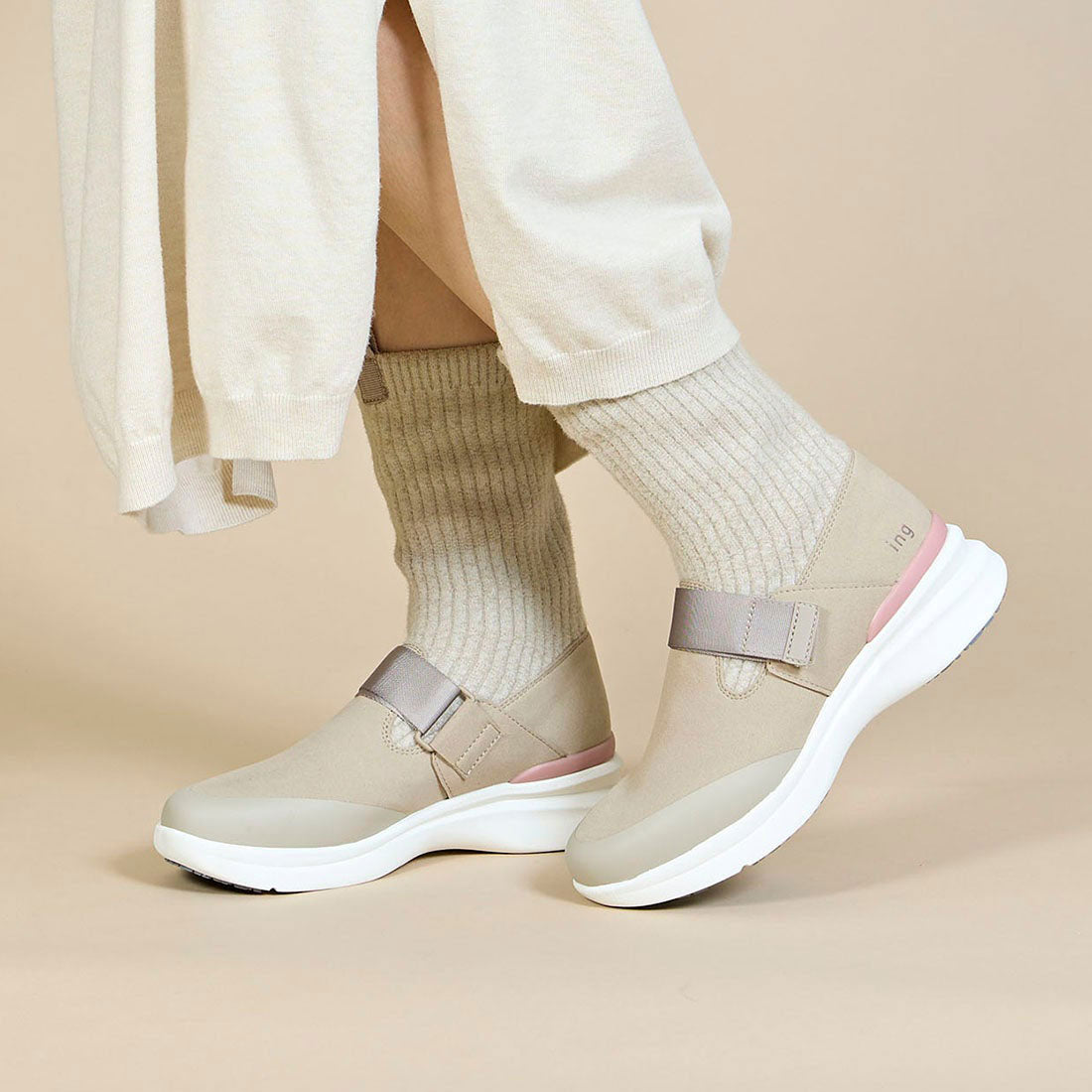 INGNI ing 【Bargain New】【Rain and Snow Compatible】Sock Boots