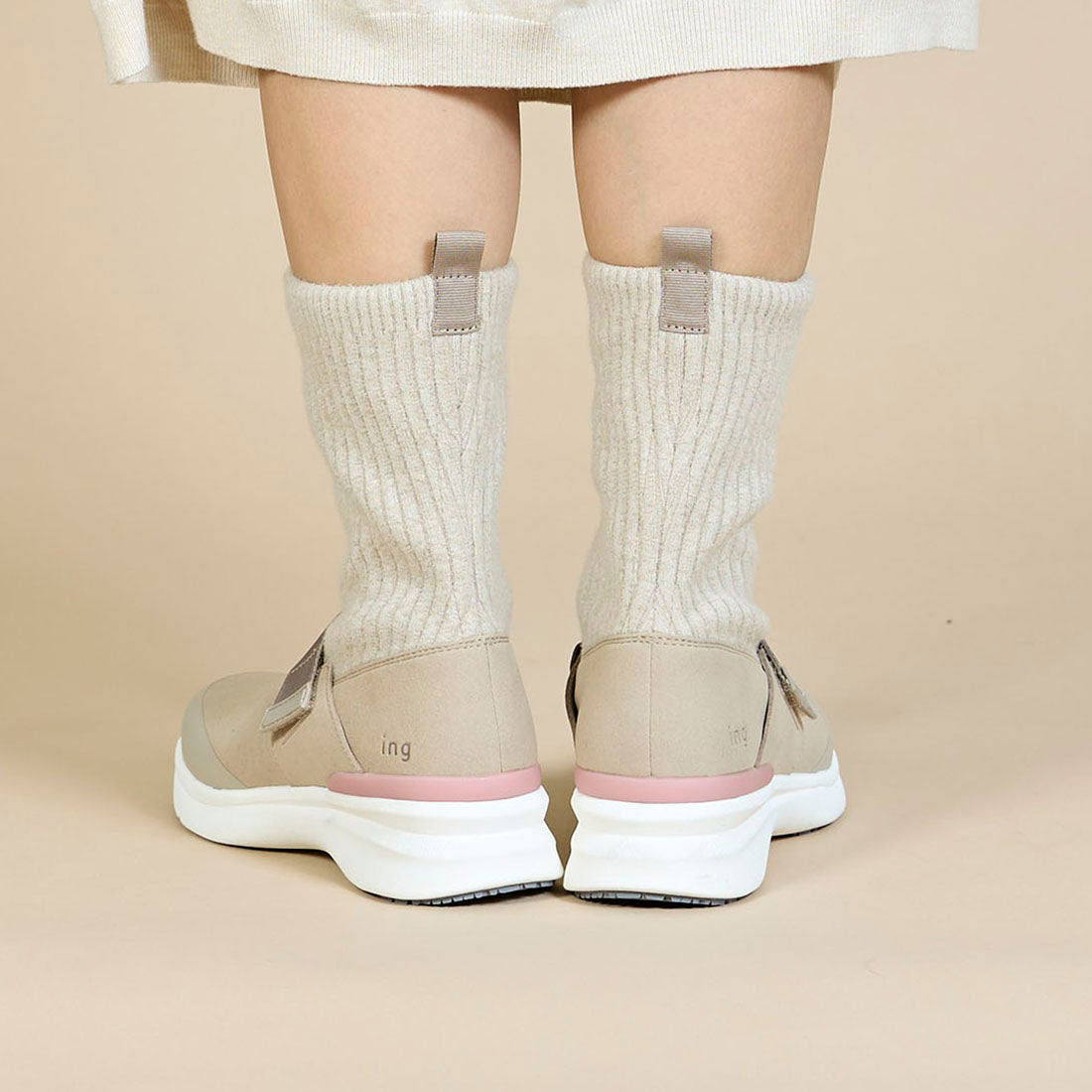 INGNI ing 【Bargain New】【Rain and Snow Compatible】Sock Boots