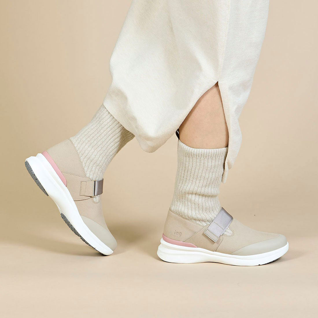 INGNI ing 【Bargain New】【Rain and Snow Compatible】Sock Boots