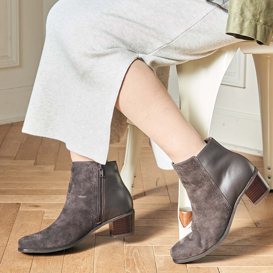 ing square toe short boots