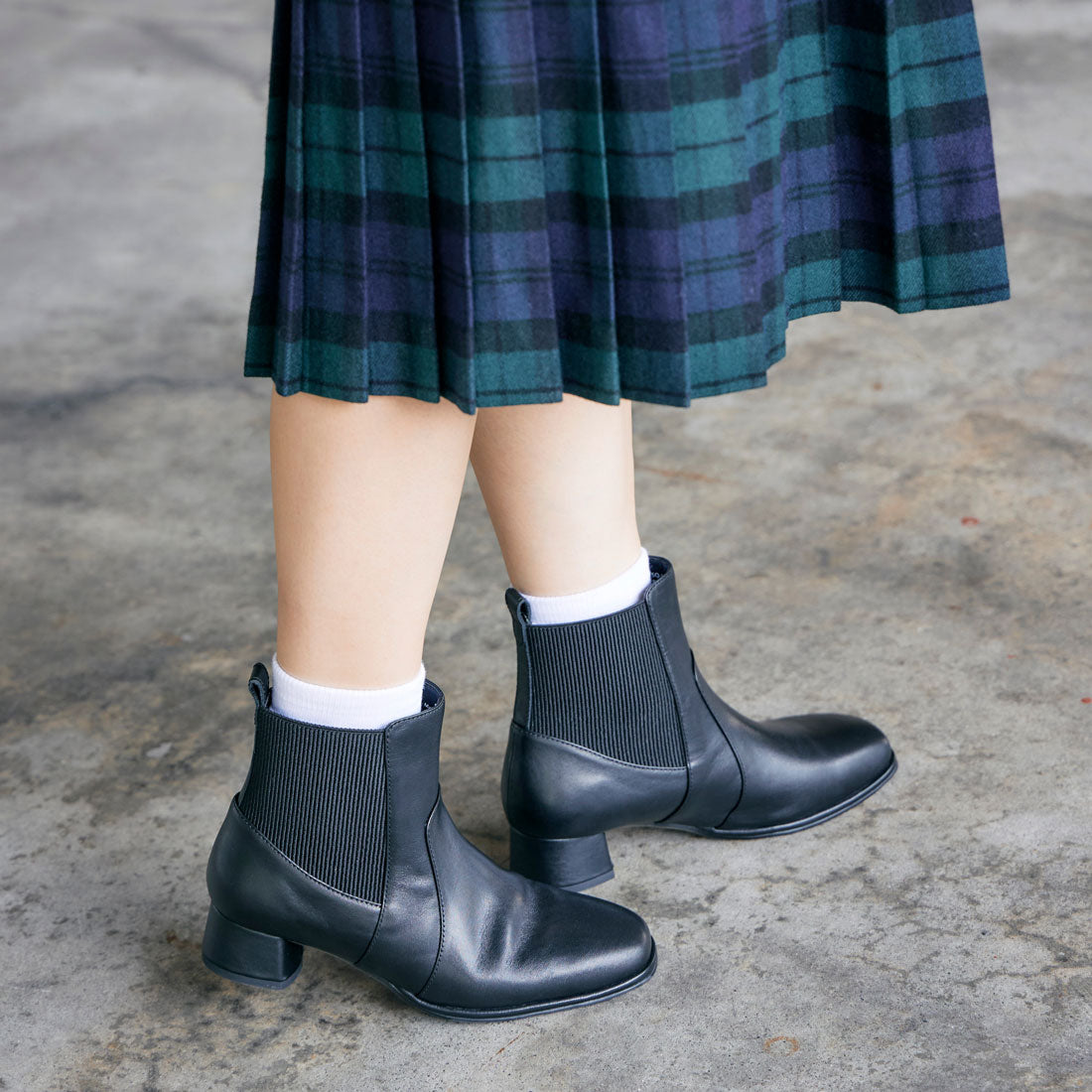 [WEB exclusive] [Sustainable series] Side gore short boots