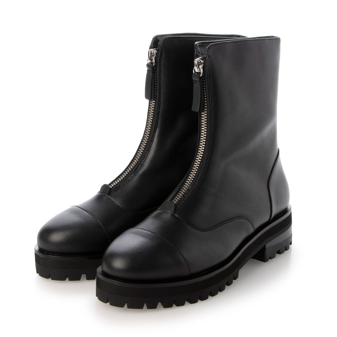 [Sustainable Series] Tank sole front zip boots