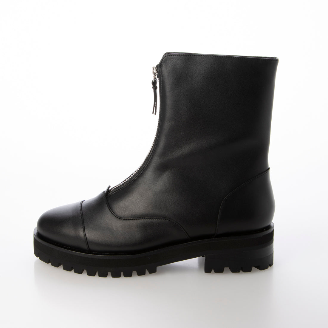 [Sustainable Series] Tank sole front zip boots