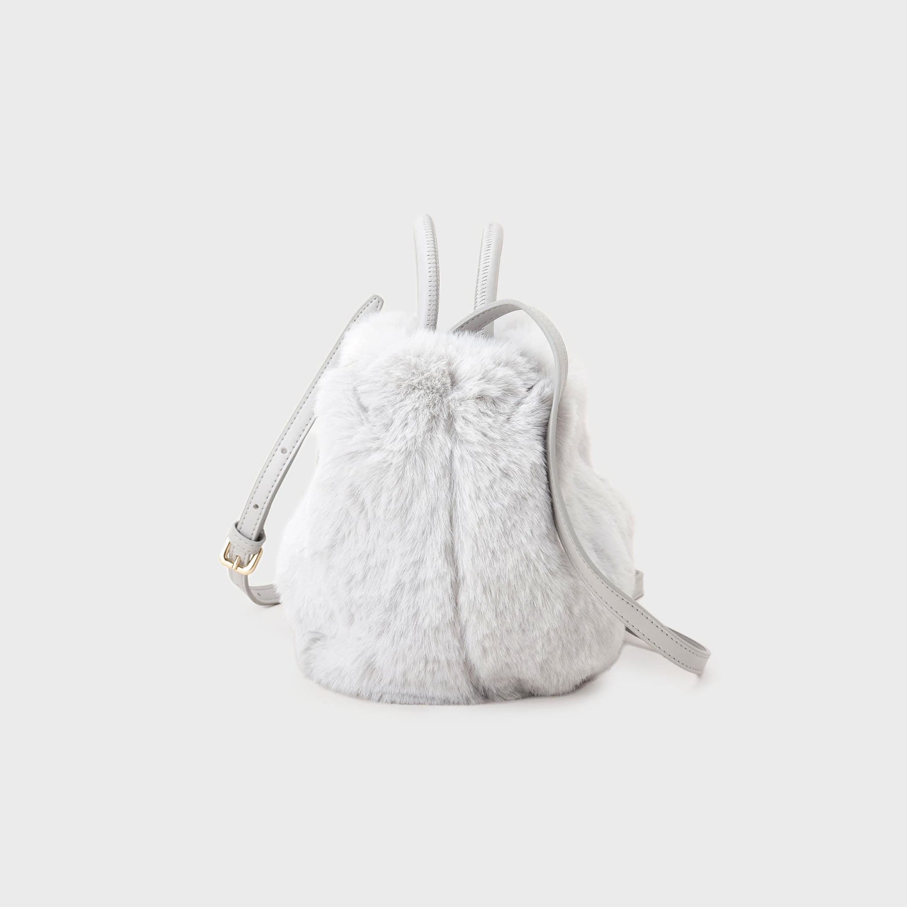 インデックス index 【2WAY】フェイクファーラウンドショルダーバッグ （グレー(012)） グレー(012)