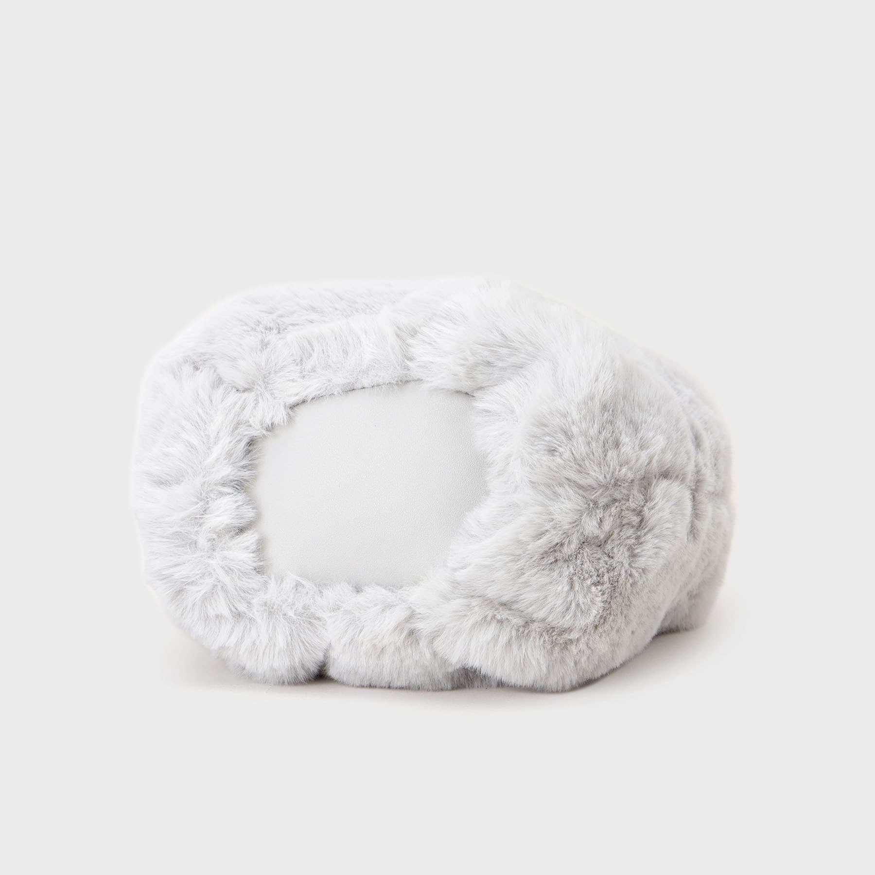 インデックス index 【2WAY】フェイクファーラウンドショルダーバッグ （グレー(012)） グレー(012)