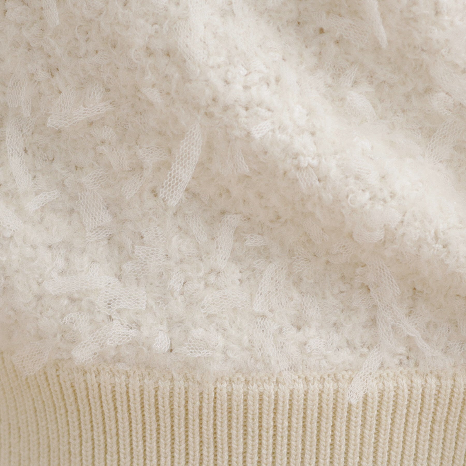 インデックス index チュールフラッグVネックカーディガン【洗濯機可】