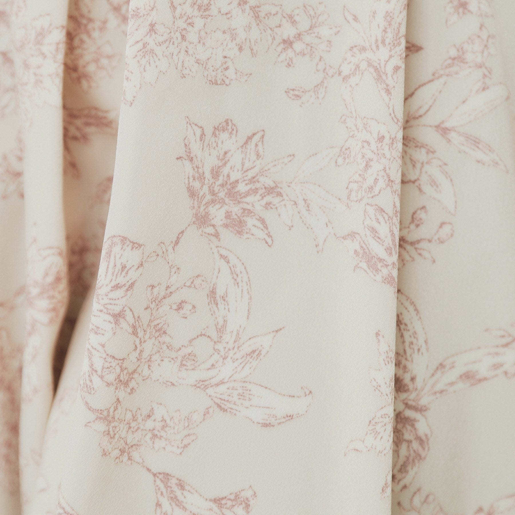 インデックス index フラワープリントバイカラーフレアスカート【洗濯機可・イージーアイロン】 （チャコールグレー(114)） チャコールグレー(114)